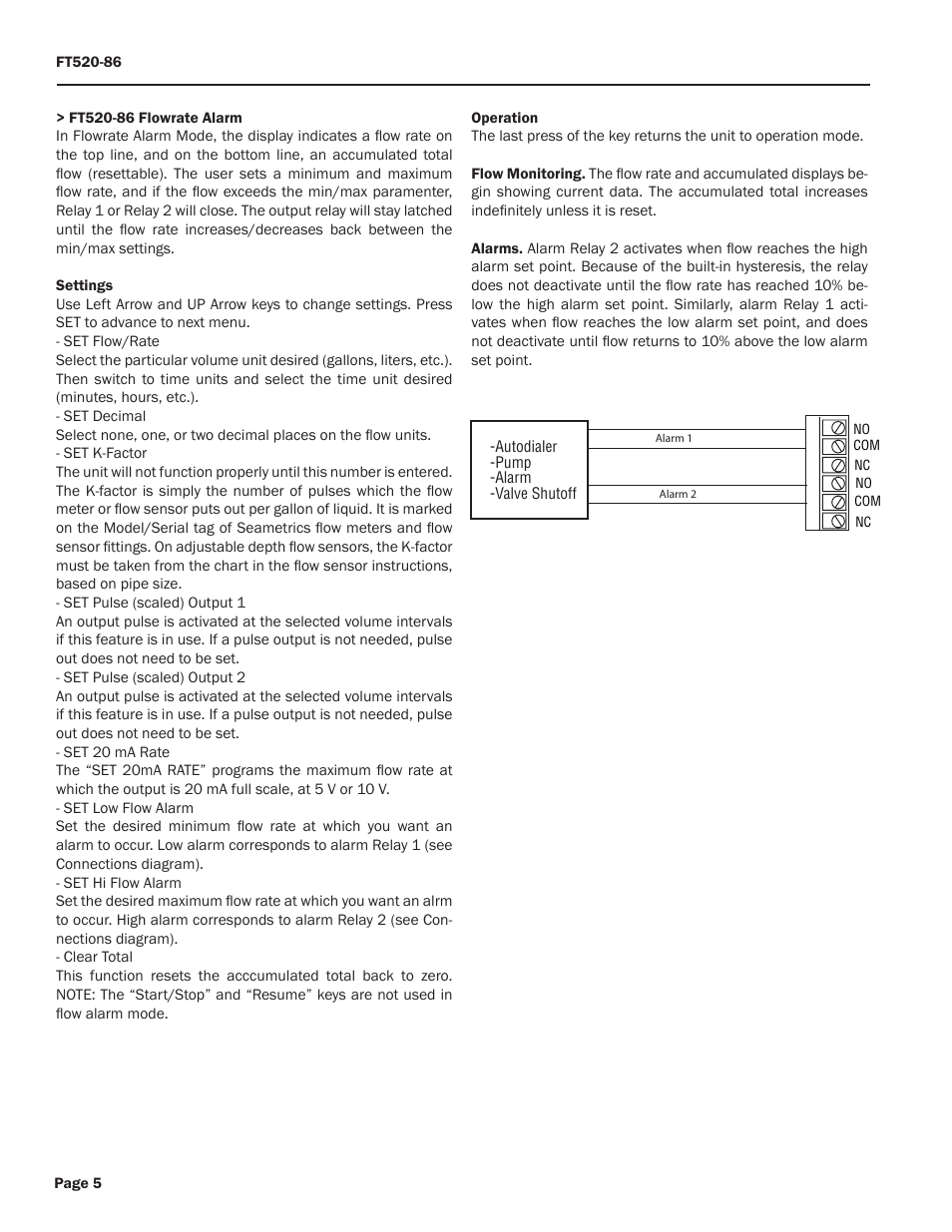 Seametrics FT500-Series User Manual | Page 6 / 8