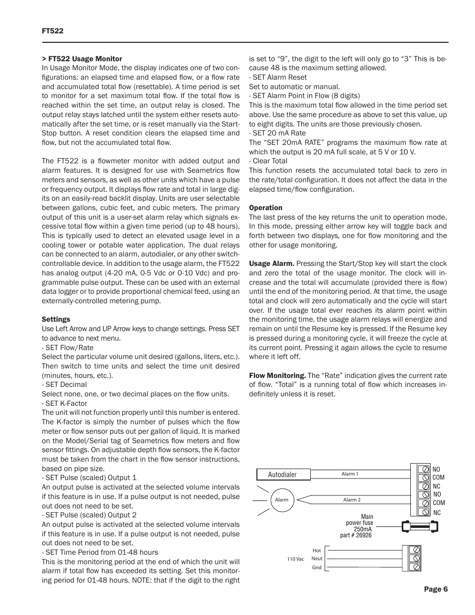 Seametrics FT500-Series User Manual | Page 7 / 8