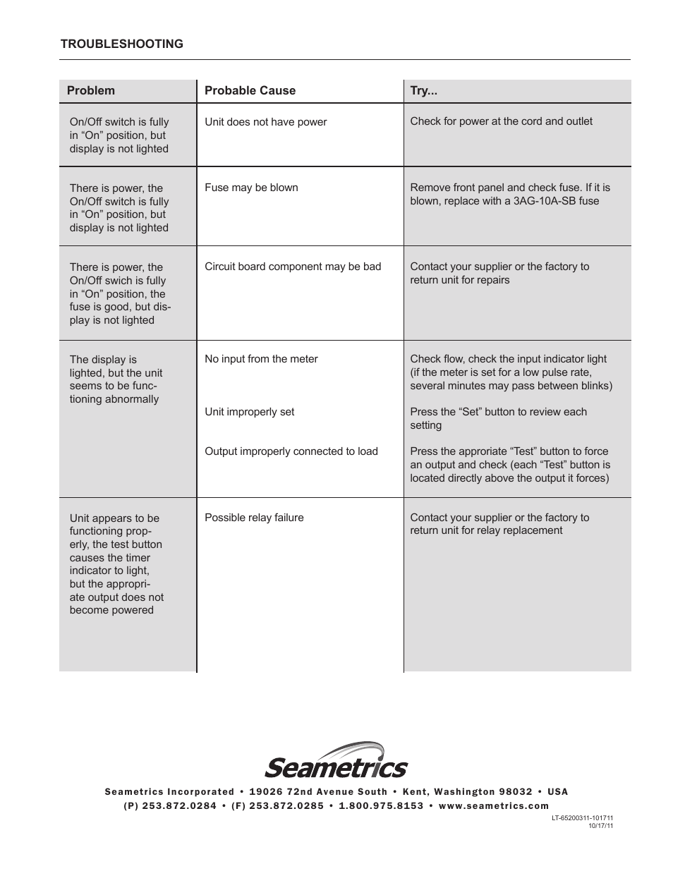 Seametrics PT35 User Manual | Page 4 / 4