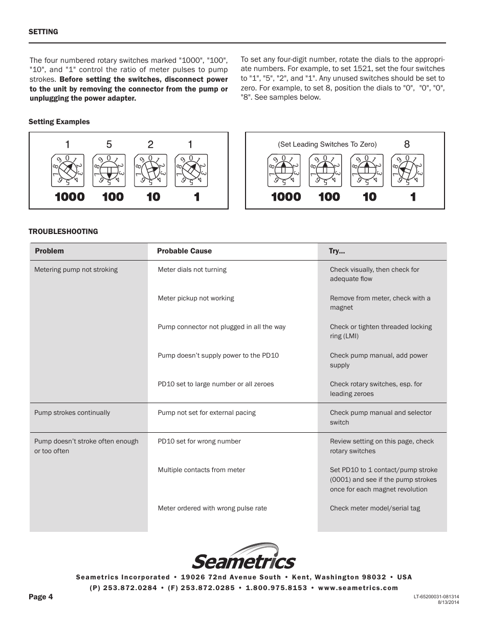 Seametrics PD10 User Manual | Page 4 / 4