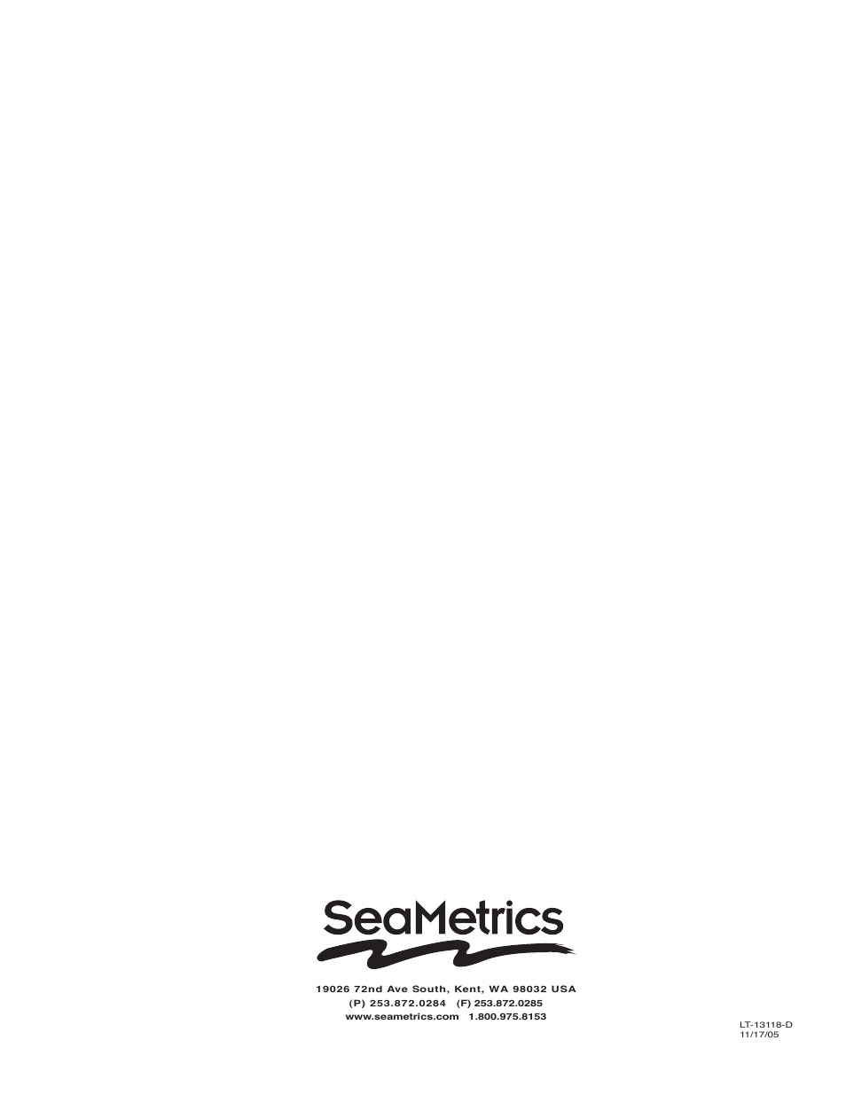 Seametrics AG1000 User Manual | Page 10 / 10