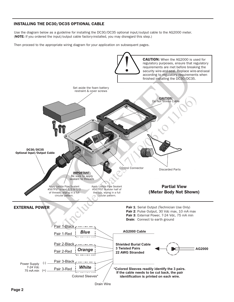 Ar ch ive d | Seametrics AG2000 v.2 User Manual | Page 2 / 4