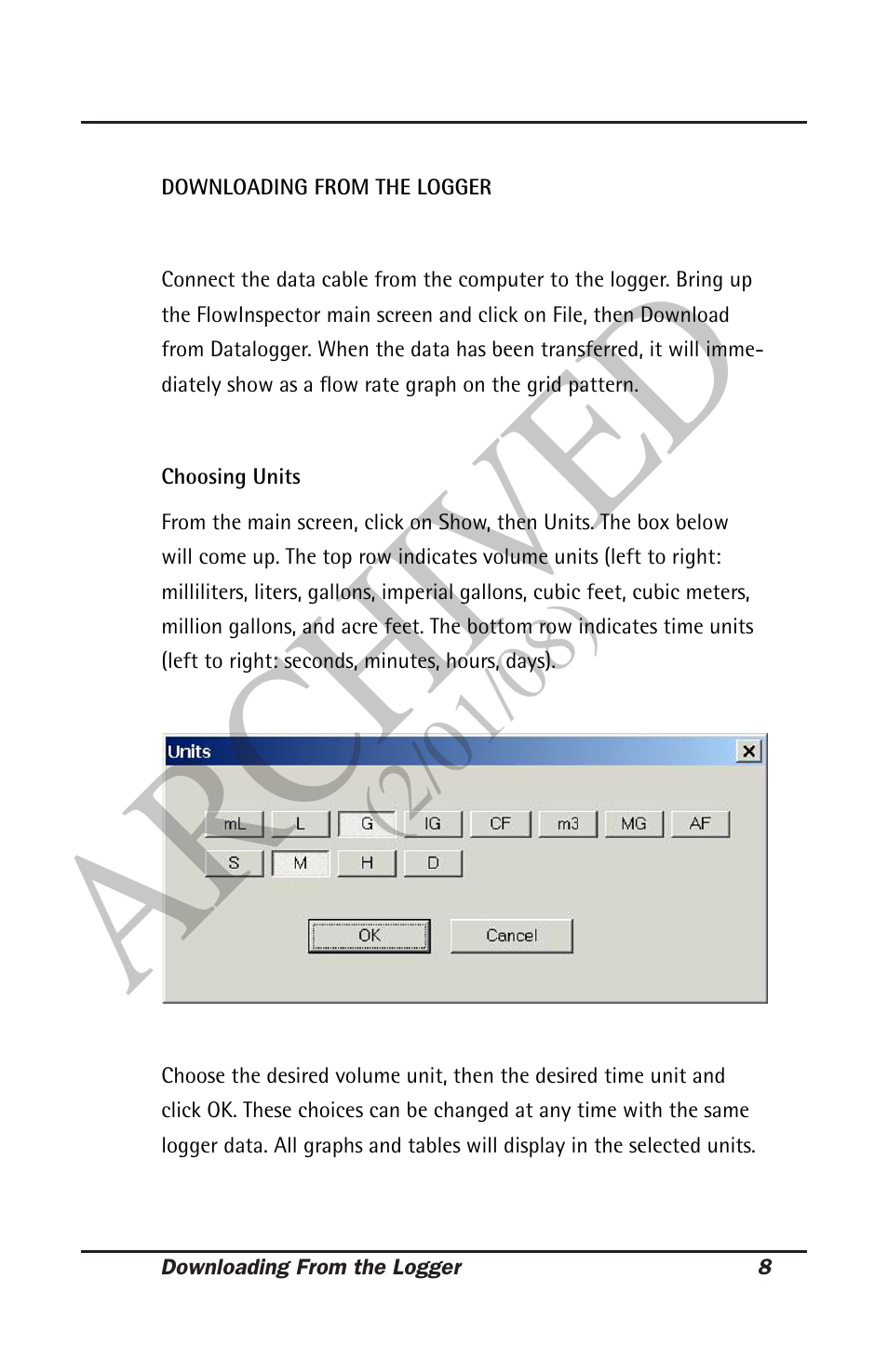 Ar ch ive d | Seametrics DL75 v.2 User Manual | Page 13 / 24