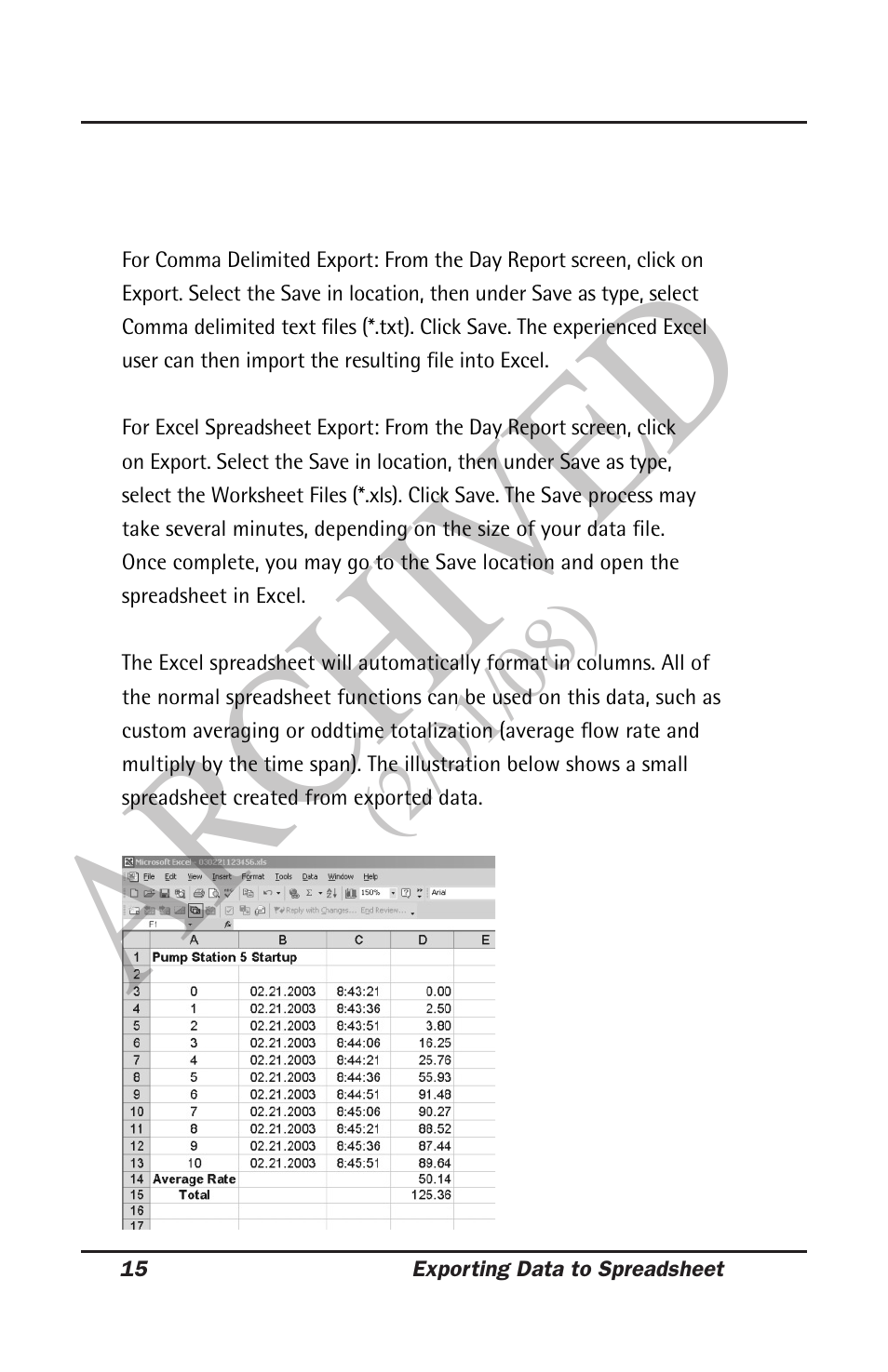 Ar ch ive d | Seametrics DL75 v.2 User Manual | Page 20 / 24