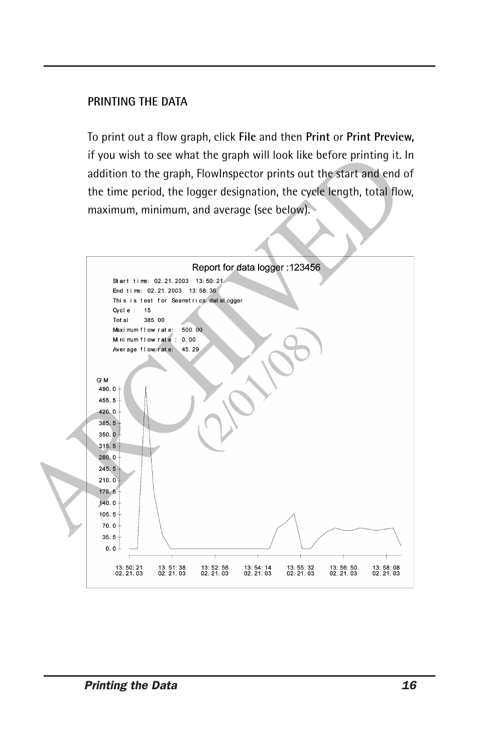 Ar ch ive d | Seametrics DL75 v.2 User Manual | Page 21 / 24