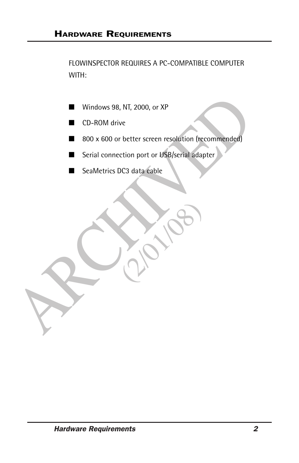 Ar ch ive d | Seametrics DL75 v.2 User Manual | Page 7 / 24