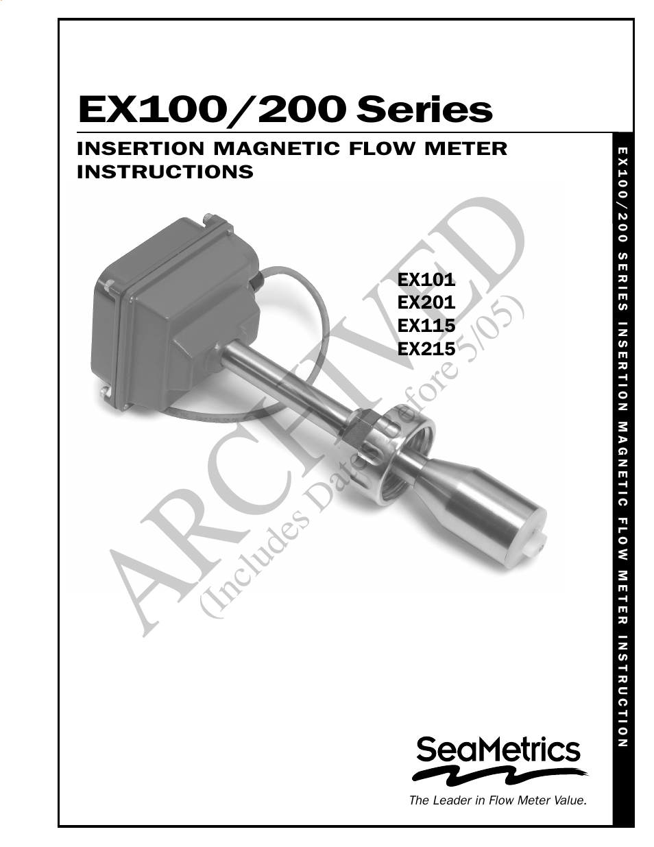 Seametrics EX100-200 Series v.1 User Manual | 14 pages