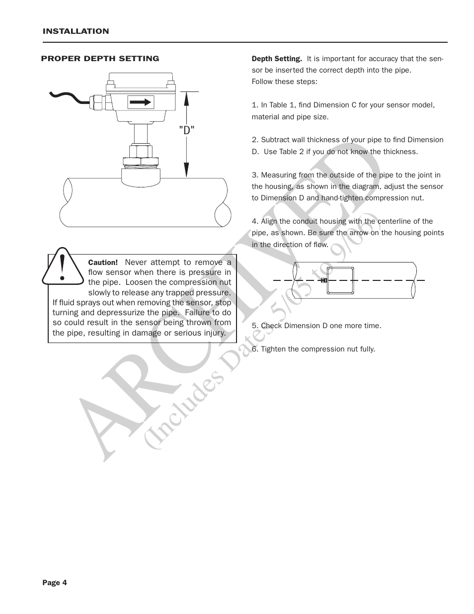 Ar ch ive d | Seametrics EX100-200 Series v.2 User Manual | Page 6 / 16