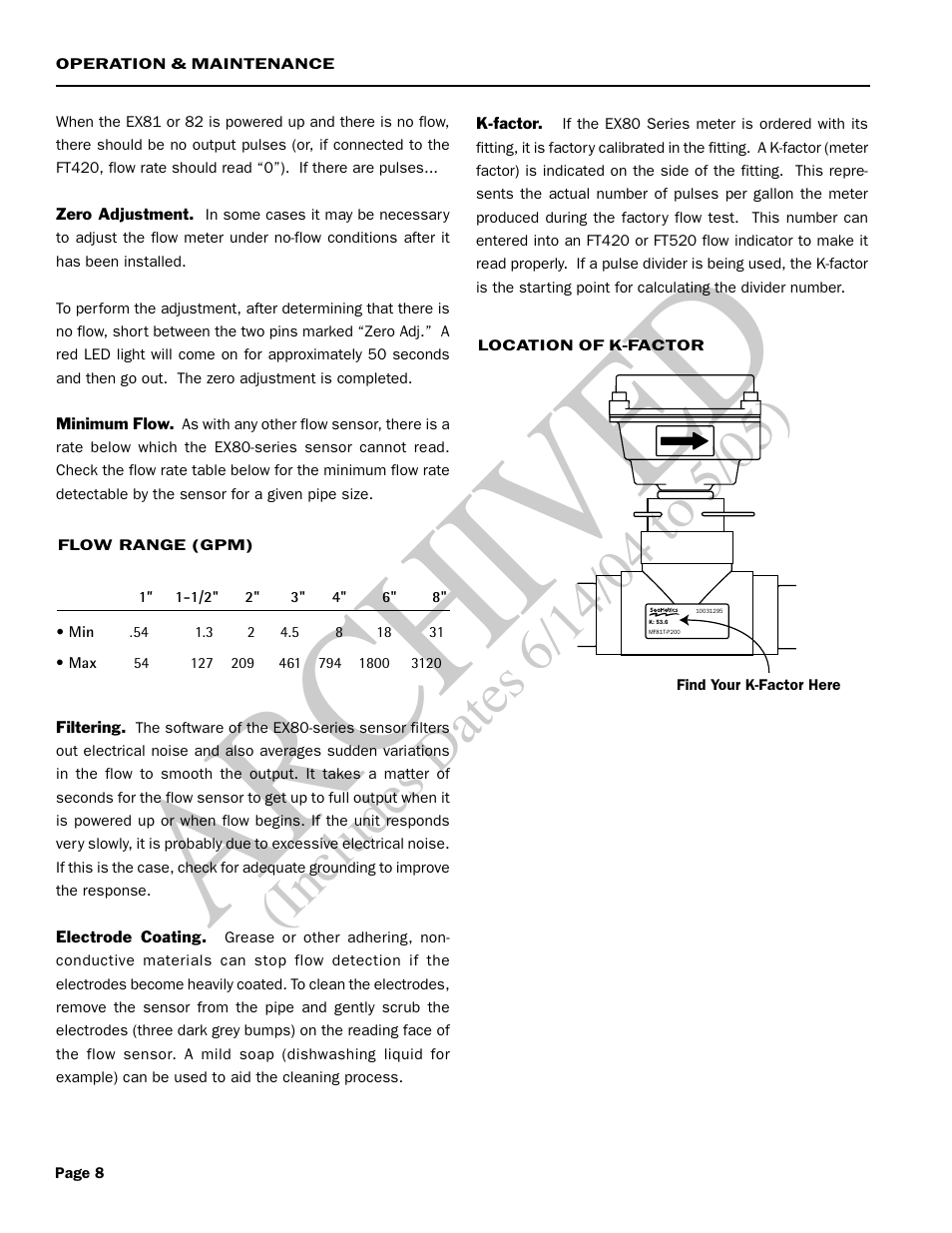 Ar ch ive d | Seametrics EX80 Series v.1 User Manual | Page 10 / 12