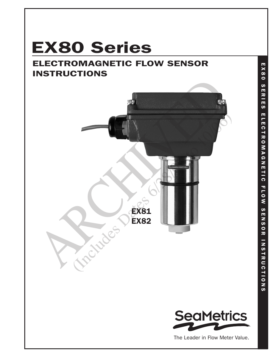 Seametrics EX80 Series v.2 User Manual | 12 pages