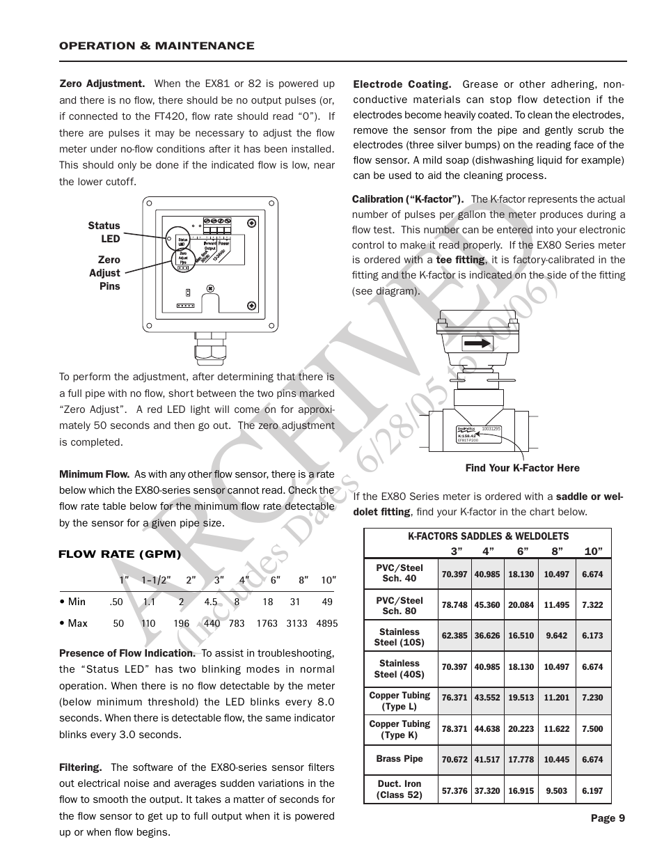Ar ch ive d | Seametrics EX80 Series v.2 User Manual | Page 11 / 12