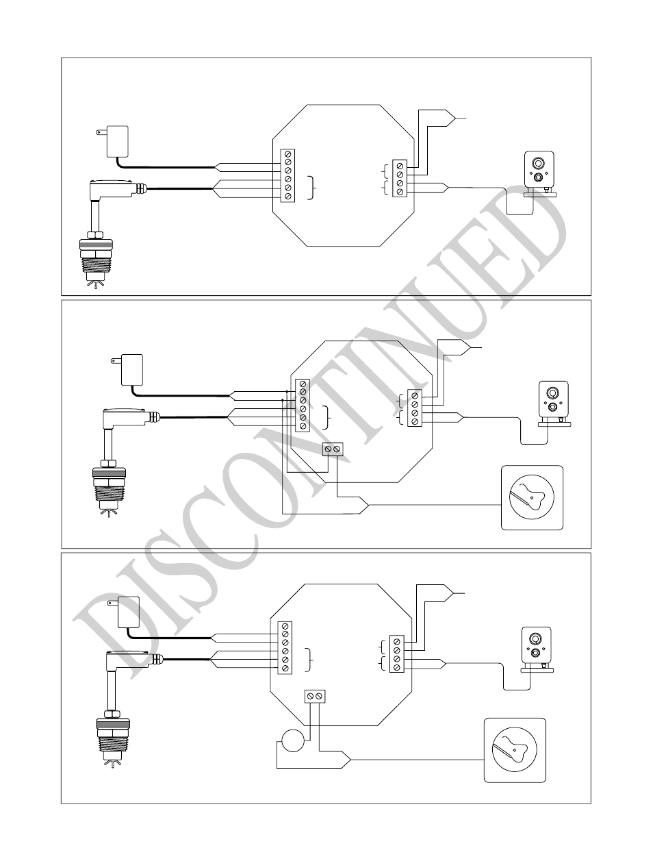 Dis con tin ued, Standard connections, Analog output - non-isolated | Analog output - isolated | Seametrics FT400 User Manual | Page 3 / 4