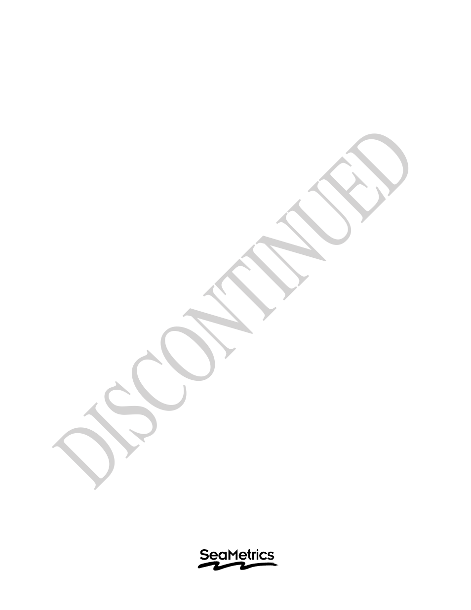 Dis con tin ued | Seametrics FT400 User Manual | Page 4 / 4