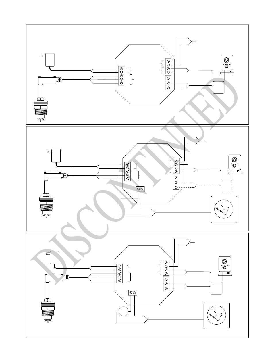 Dis con tin ued, Standard connections, Analog output - non-isolated | Analog output - isolated | Seametrics FT410 User Manual | Page 3 / 4