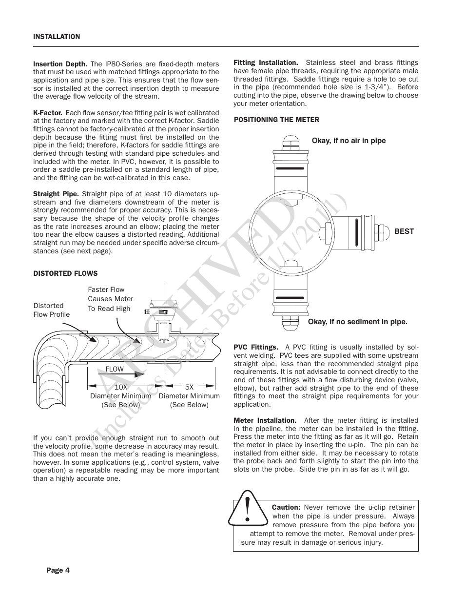 Archived | Seametrics IP80-Series User Manual | Page 4 / 12