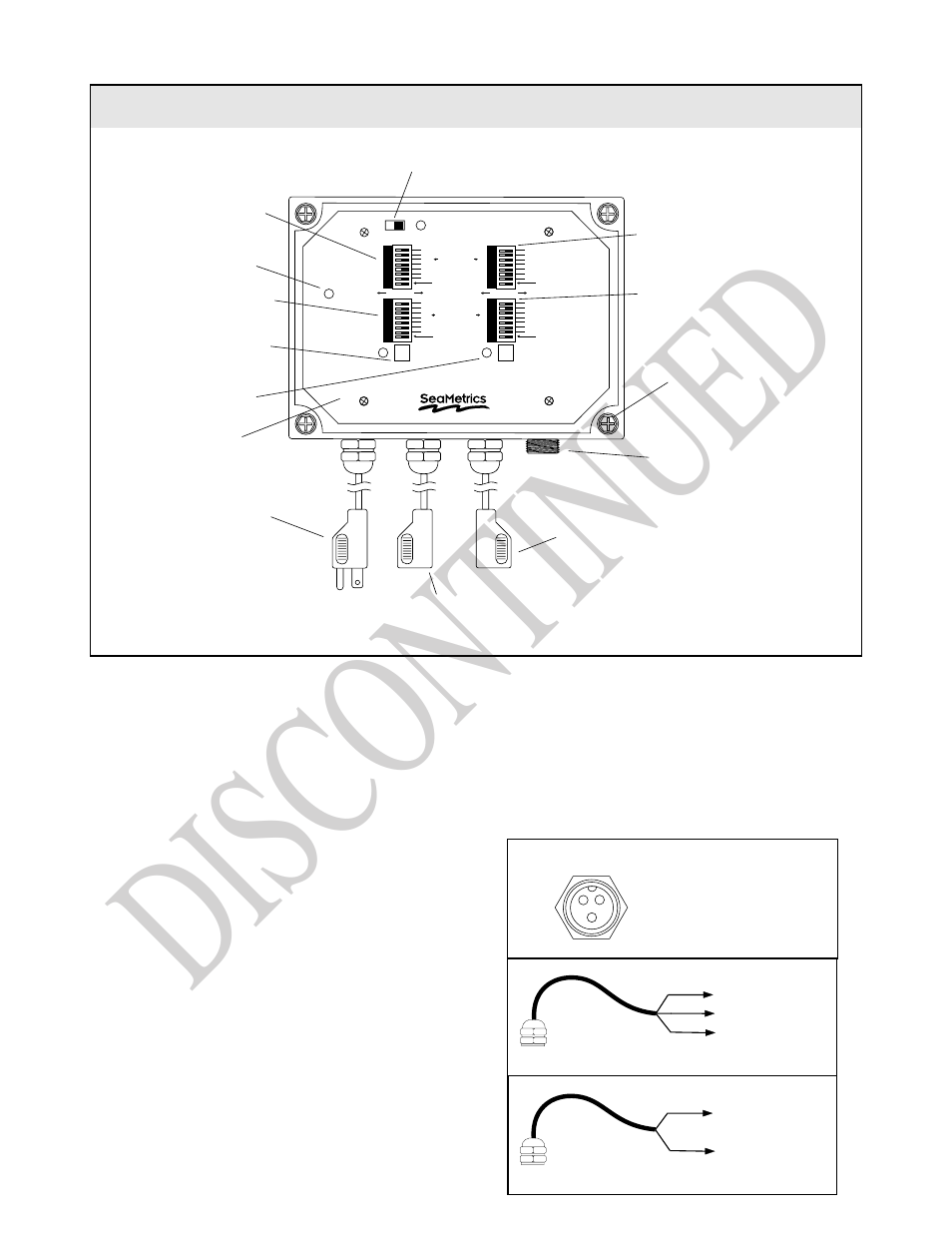 Dis con tin ued, Pt33 features installation | Seametrics PT33 User Manual | Page 2 / 4