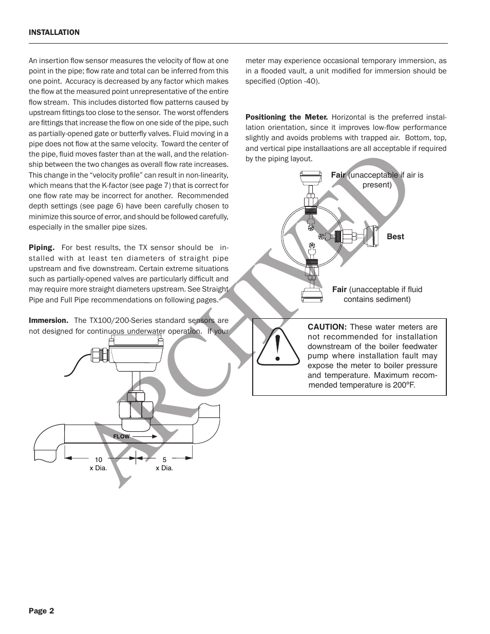 Ar ch ive d | Seametrics TX100-200-SERIES v.1 User Manual | Page 4 / 12