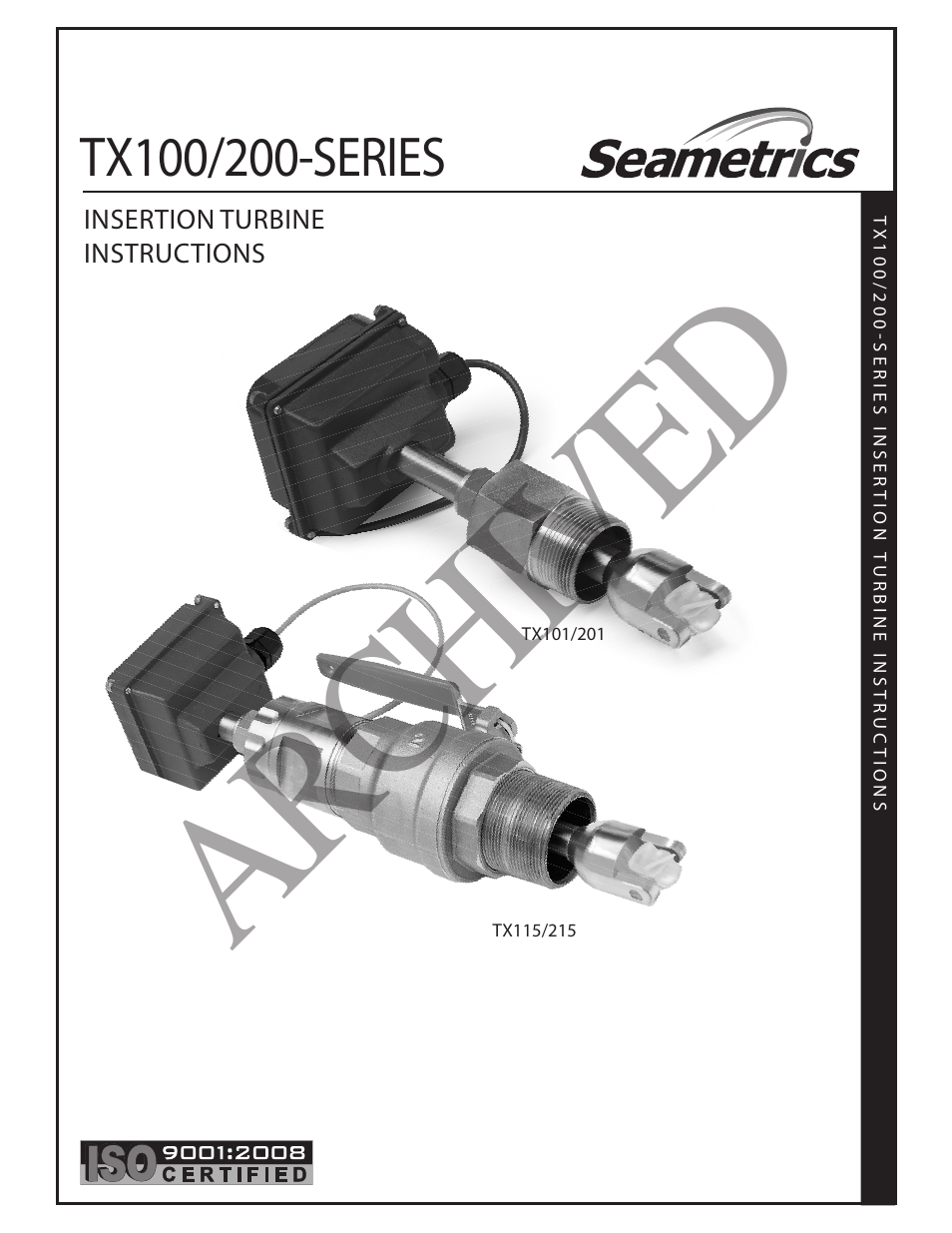 Seametrics TX100-200-SERIES v.2 User Manual | 12 pages