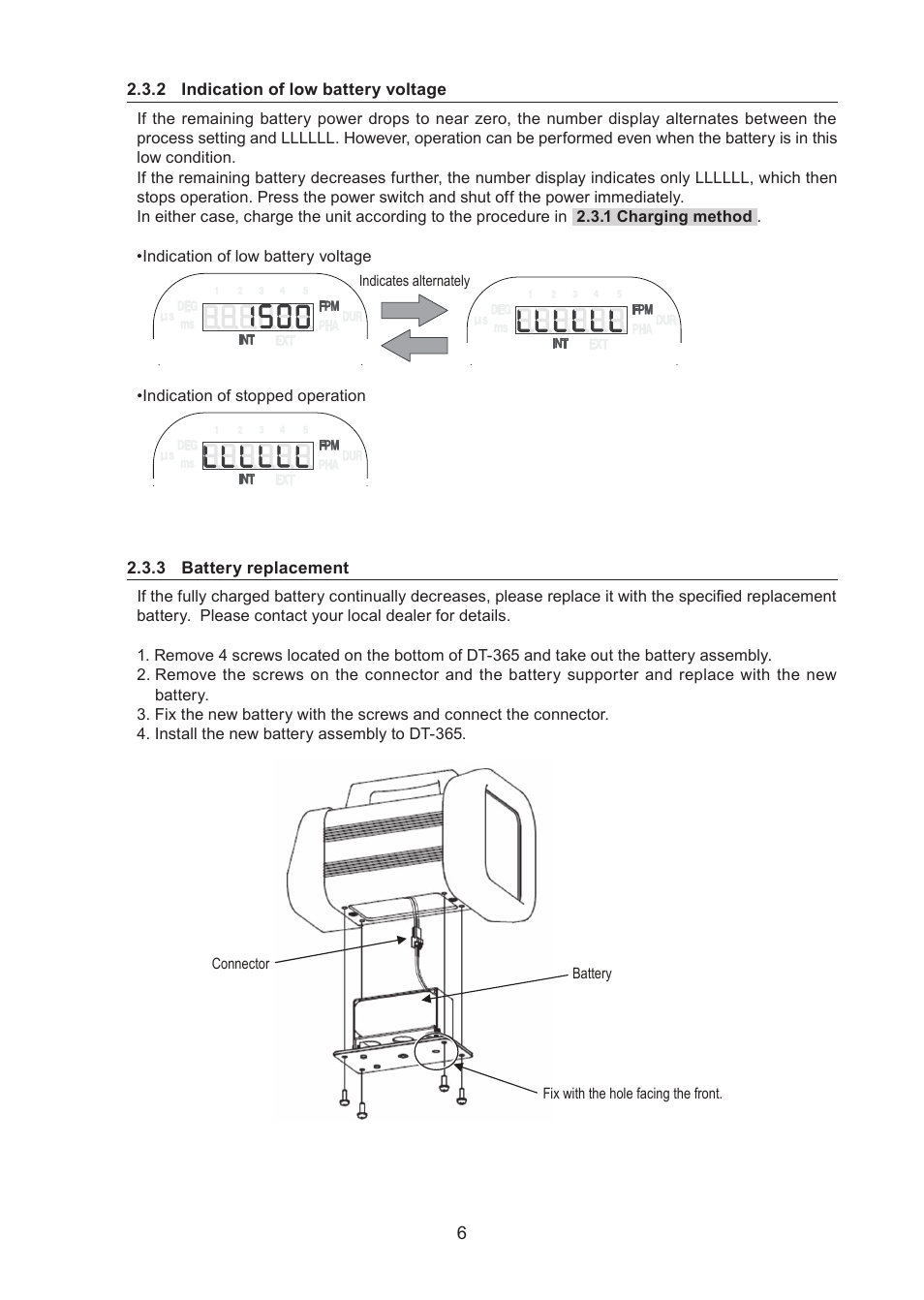 SHIMPO DT-365 User Manual | Page 6 / 36