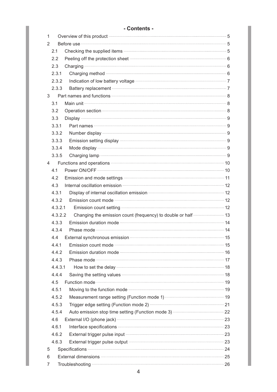 SHIMPO DT-365E User Manual | Page 4 / 28