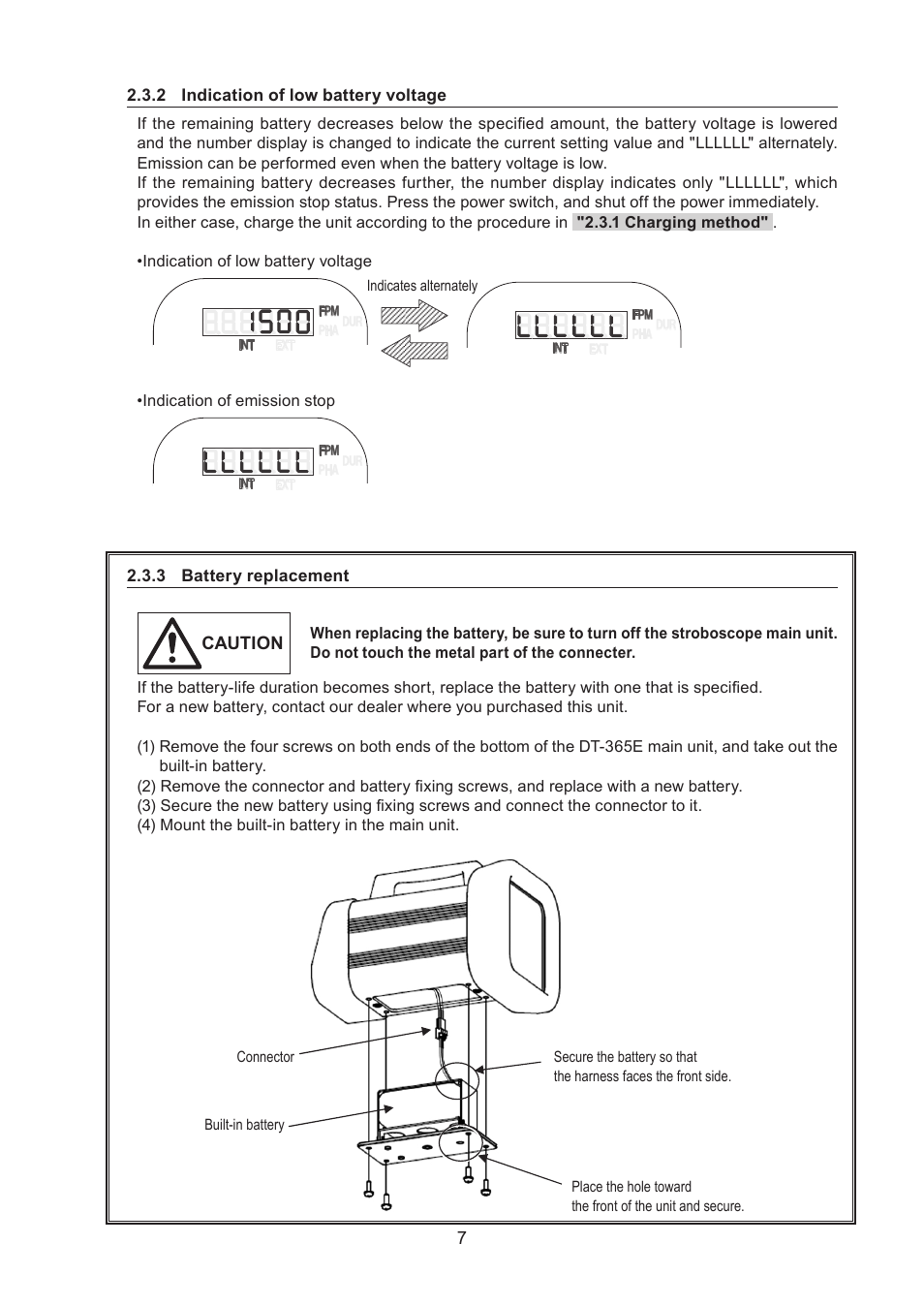 SHIMPO DT-365E User Manual | Page 7 / 28