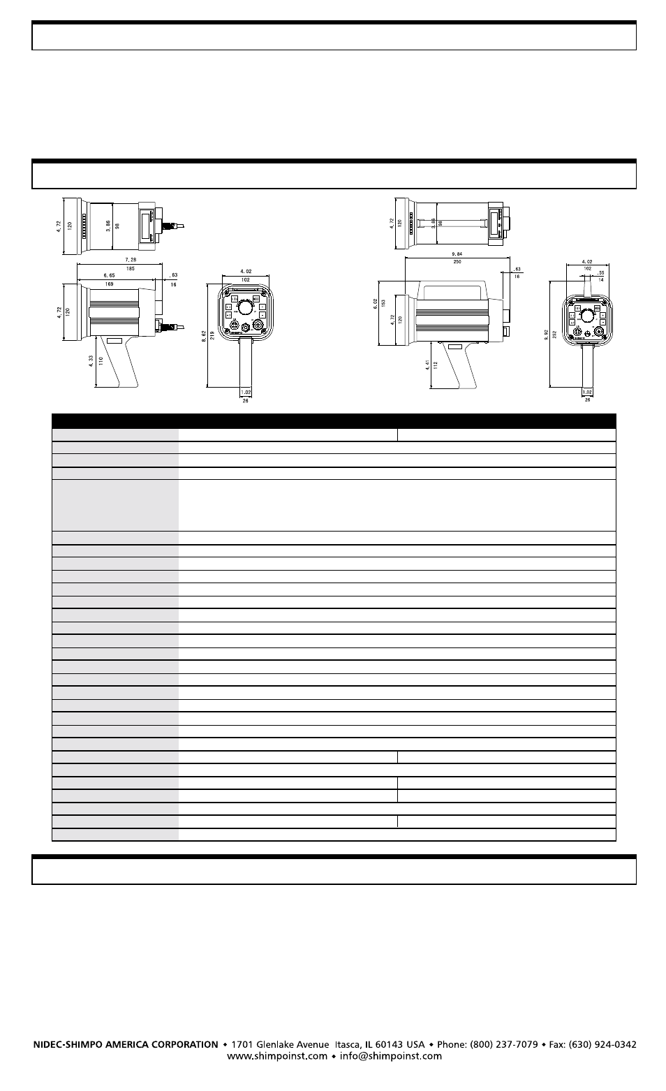 SHIMPO DT-315A User Manual | Page 4 / 4