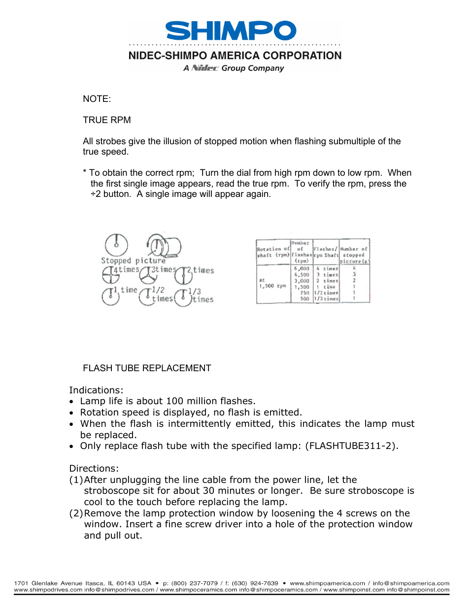 SHIMPO DT-315P User Manual | Page 11 / 17