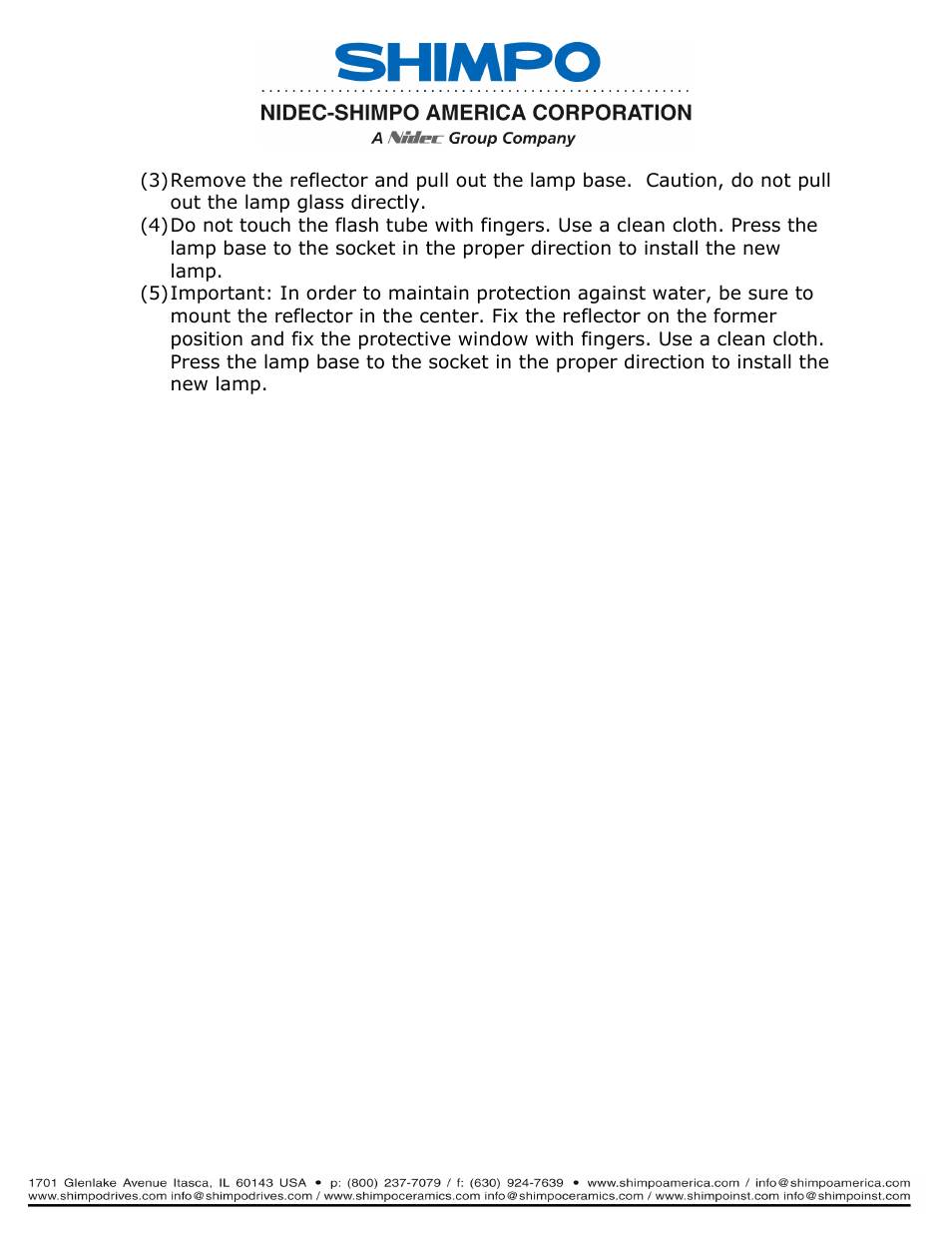 SHIMPO DT-315P User Manual | Page 12 / 17