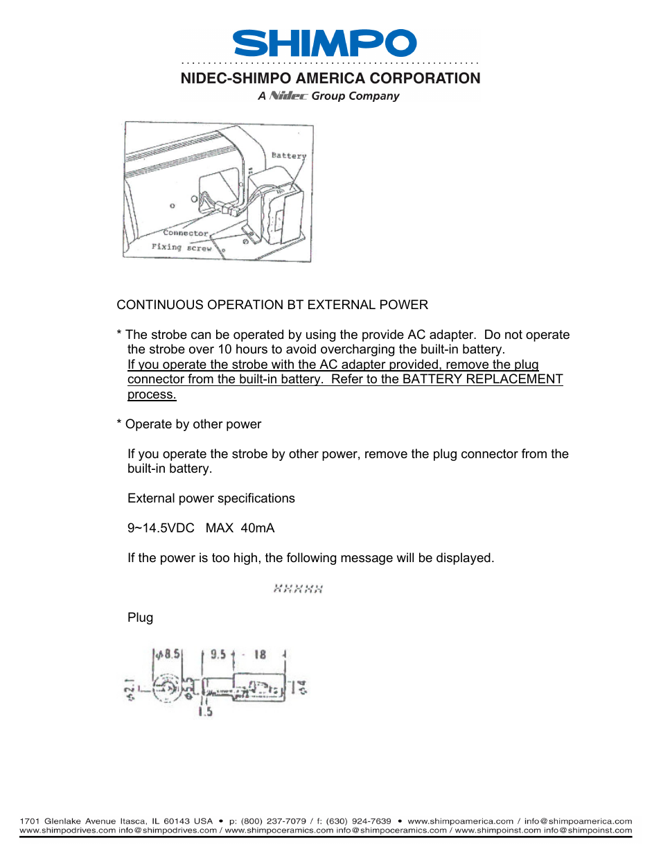 SHIMPO DT-315P User Manual | Page 15 / 17