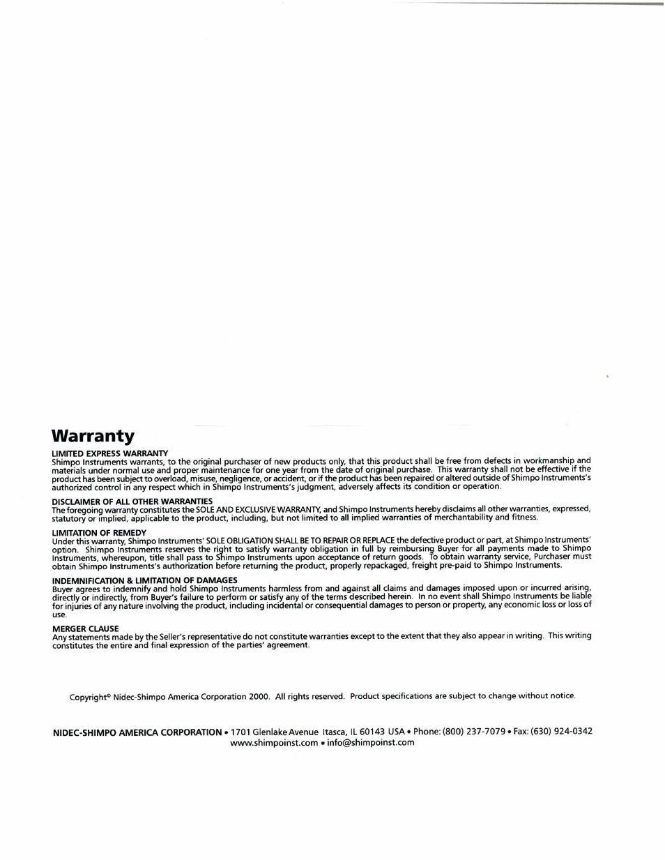 SHIMPO DT-900 User Manual | Page 2 / 33