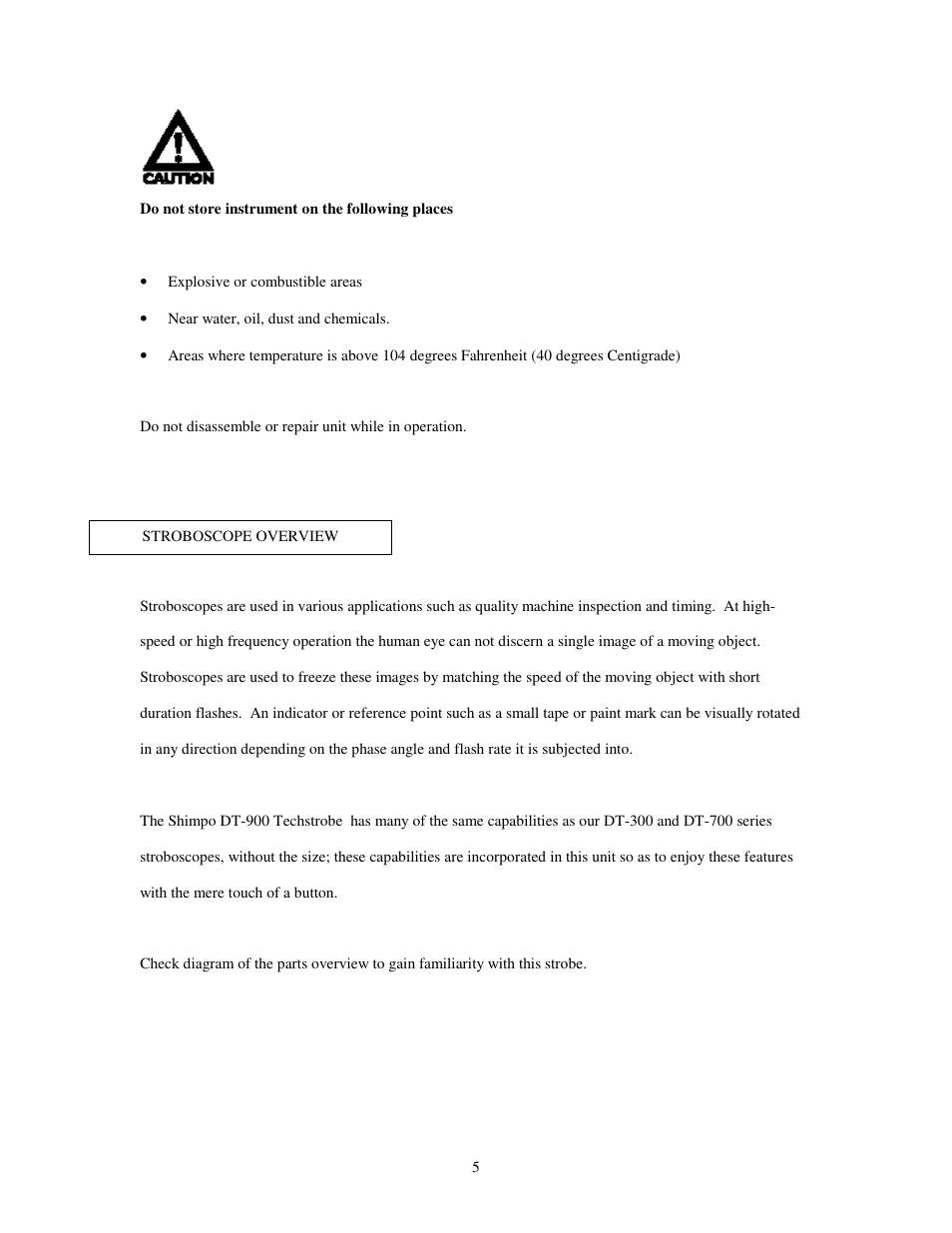 SHIMPO DT-900 User Manual | Page 8 / 33