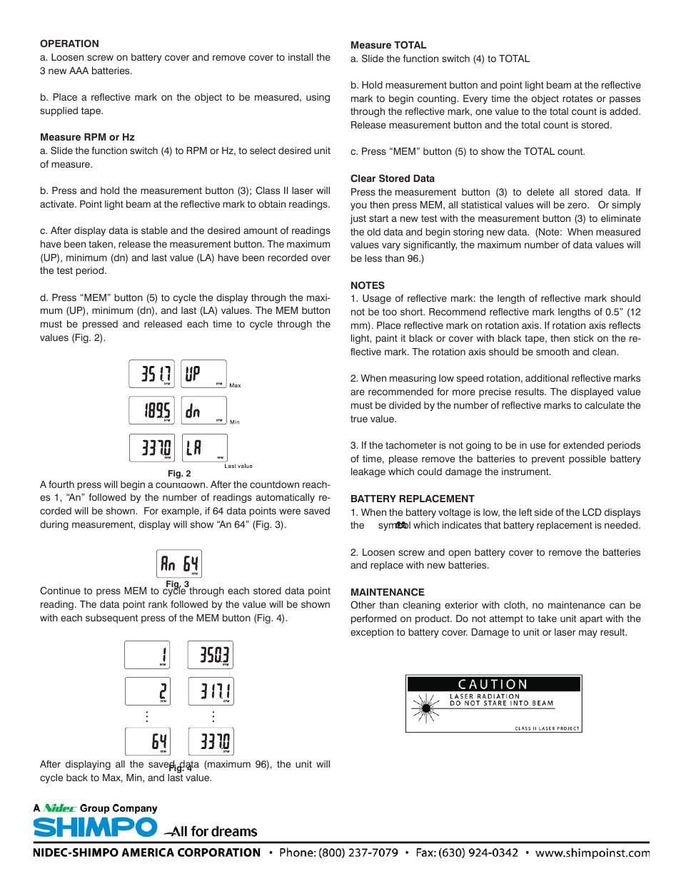 SHIMPO PT-110 User Manual | Page 2 / 2
