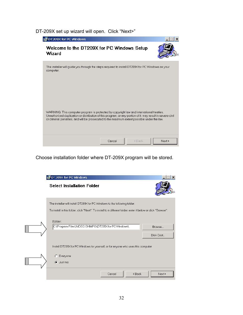 SHIMPO DT-209X-S12 User Manual | Page 36 / 68