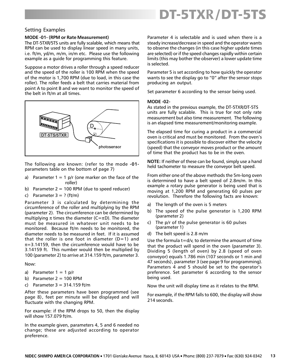 SHIMPO DT-5TS User Manual | Page 13 / 20