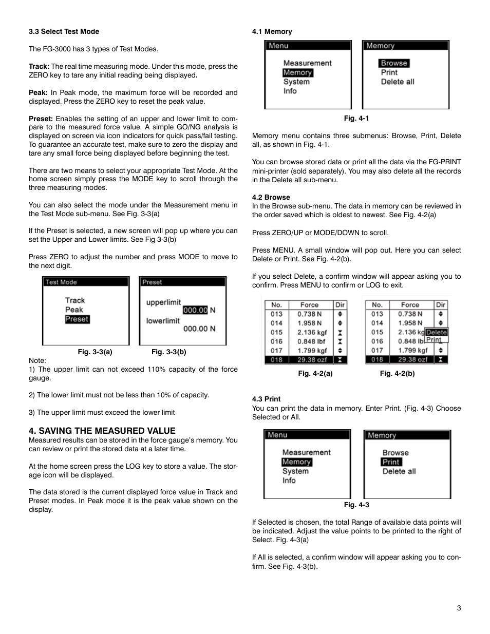 SHIMPO FG-3000 User Manual | Page 3 / 8