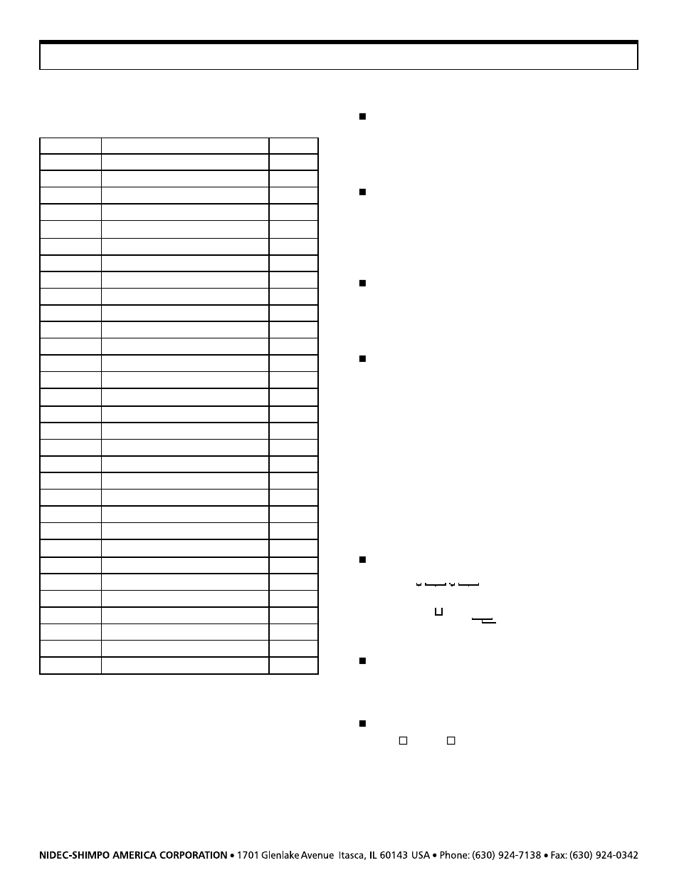 Communication with external devices (continued) | SHIMPO DRI-series User Manual | Page 11 / 20