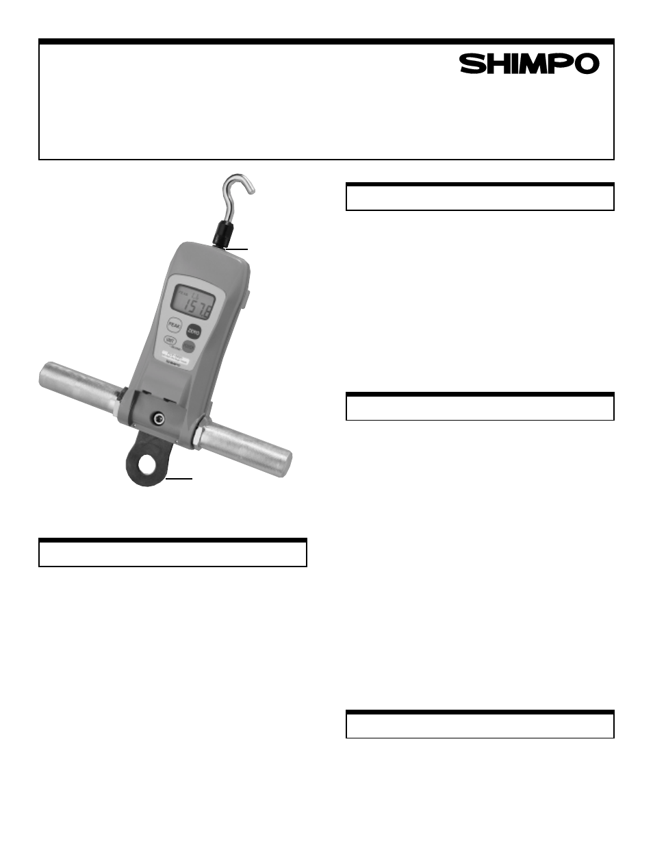 SHIMPO FGE-H-series User Manual | 4 pages