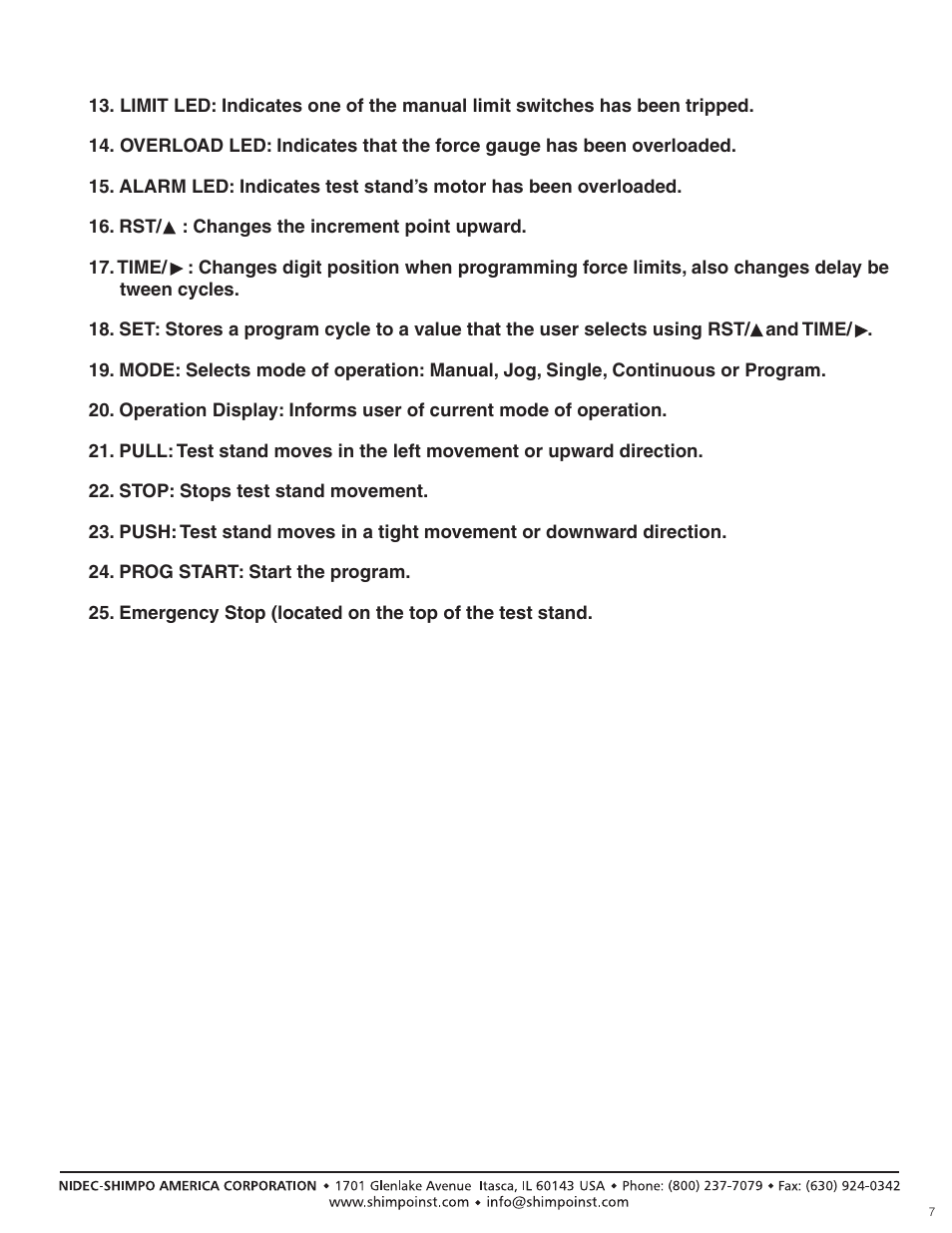 SHIMPO FGS-100-PXL User Manual | Page 7 / 20