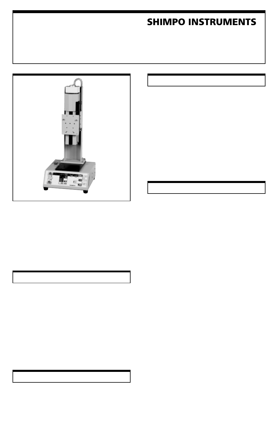 SHIMPO FGS-50PVL User Manual | 4 pages