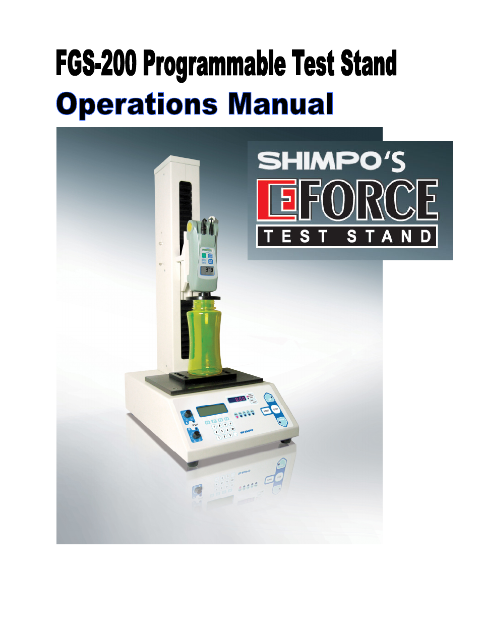 SHIMPO FGS-200-PV User Manual | 31 pages