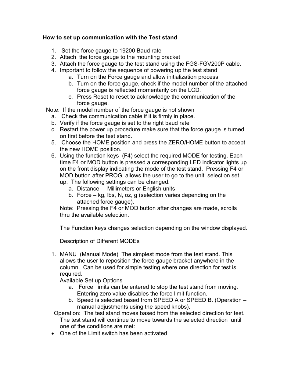 SHIMPO FGS-200-PV User Manual | Page 4 / 31