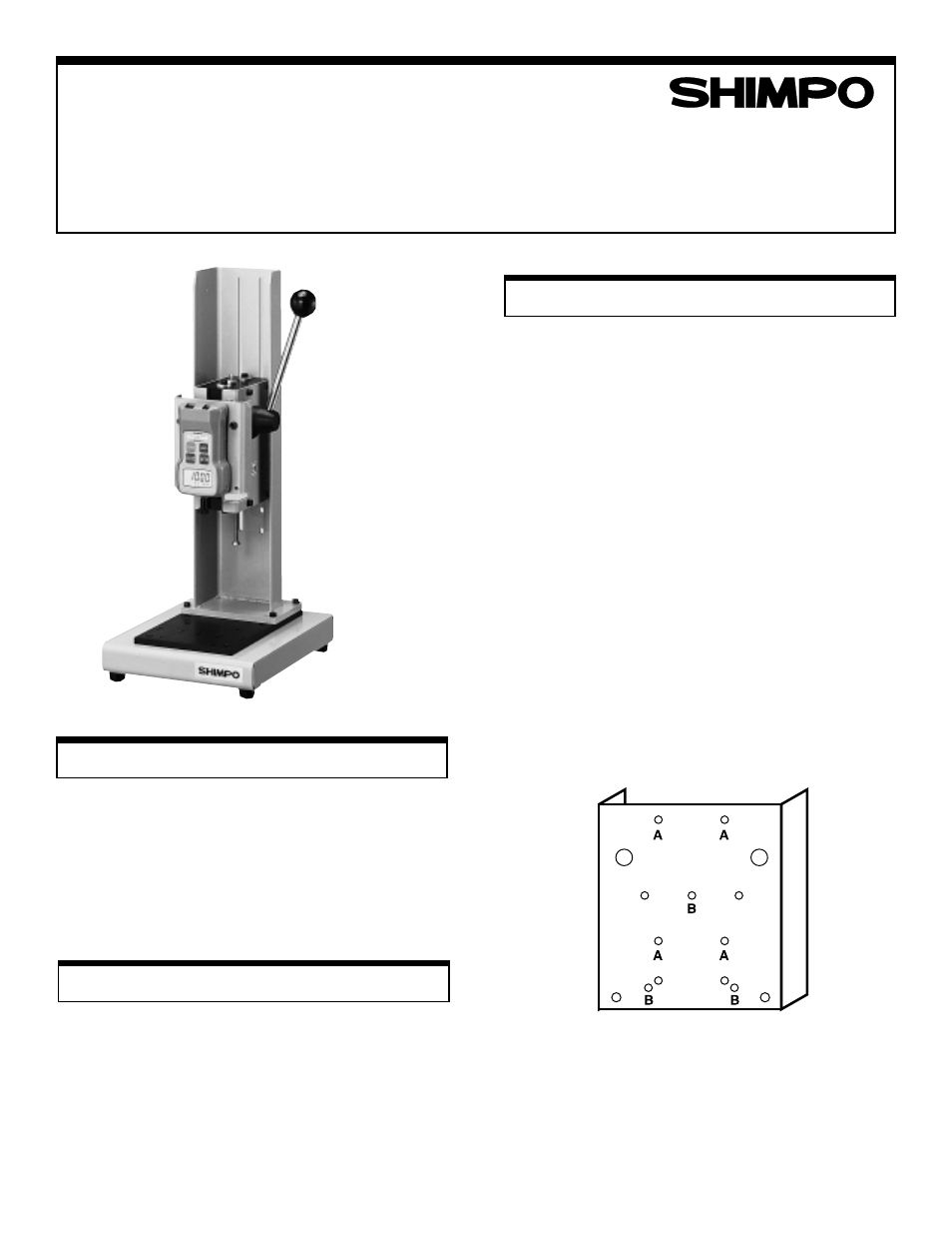 SHIMPO FGS-50L User Manual | 2 pages