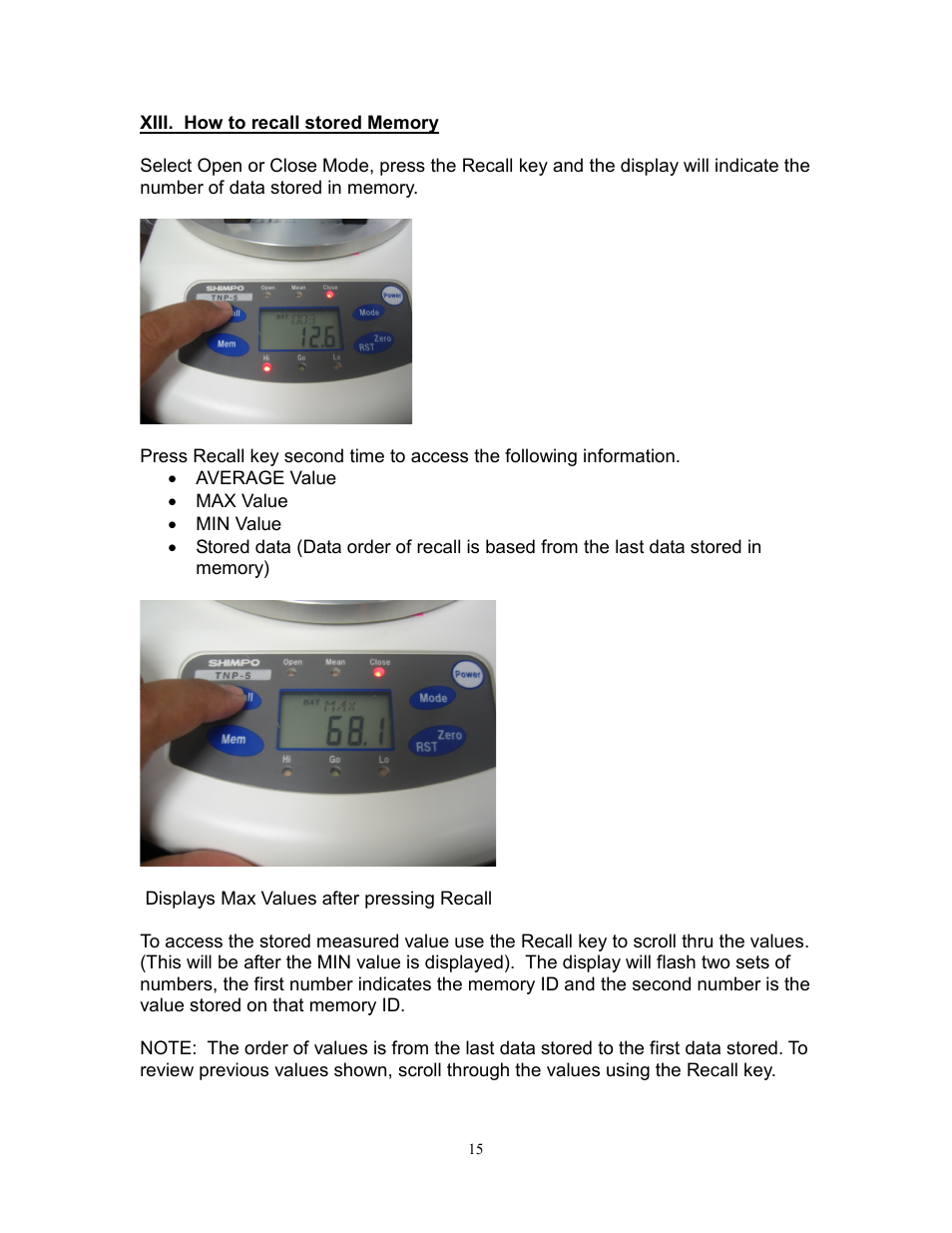 SHIMPO TNP-Series User Manual | Page 16 / 22