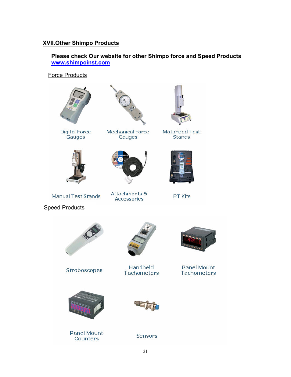 SHIMPO TNP-Series User Manual | Page 22 / 22