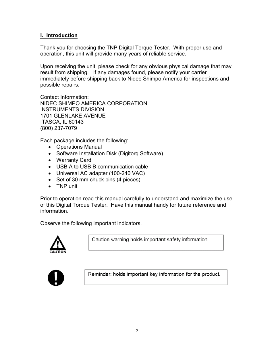 SHIMPO TNP-Series User Manual | Page 3 / 22