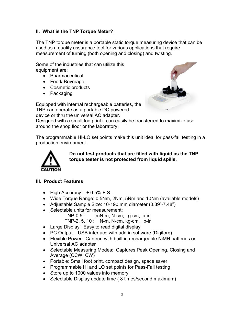 SHIMPO TNP-Series User Manual | Page 4 / 22