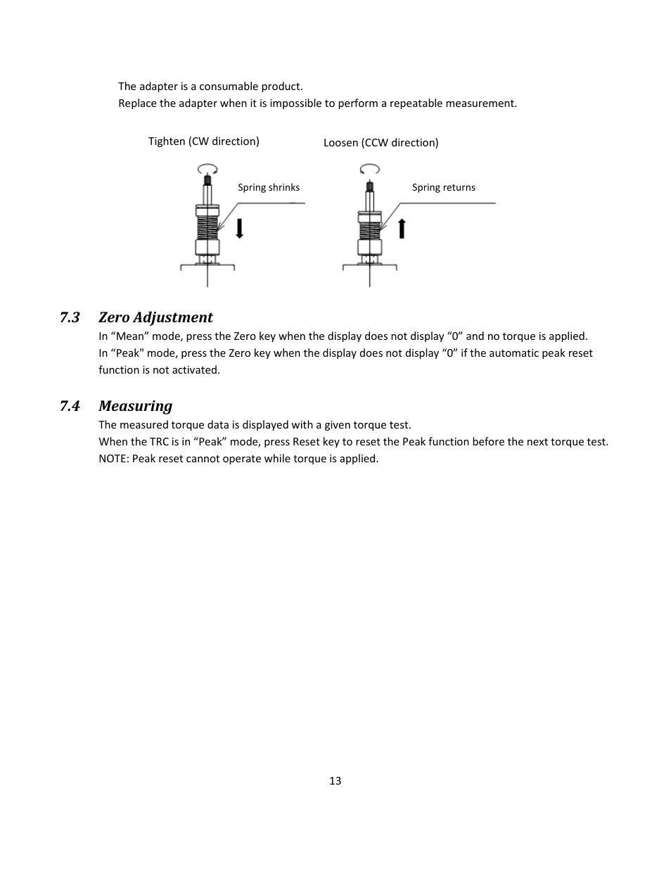 SHIMPO TRC-Series User Manual | Page 17 / 23