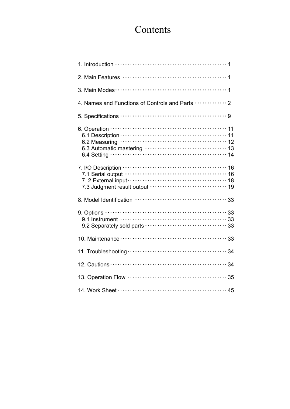 SHIMPO DEG-2000 User Manual | Page 2 / 51