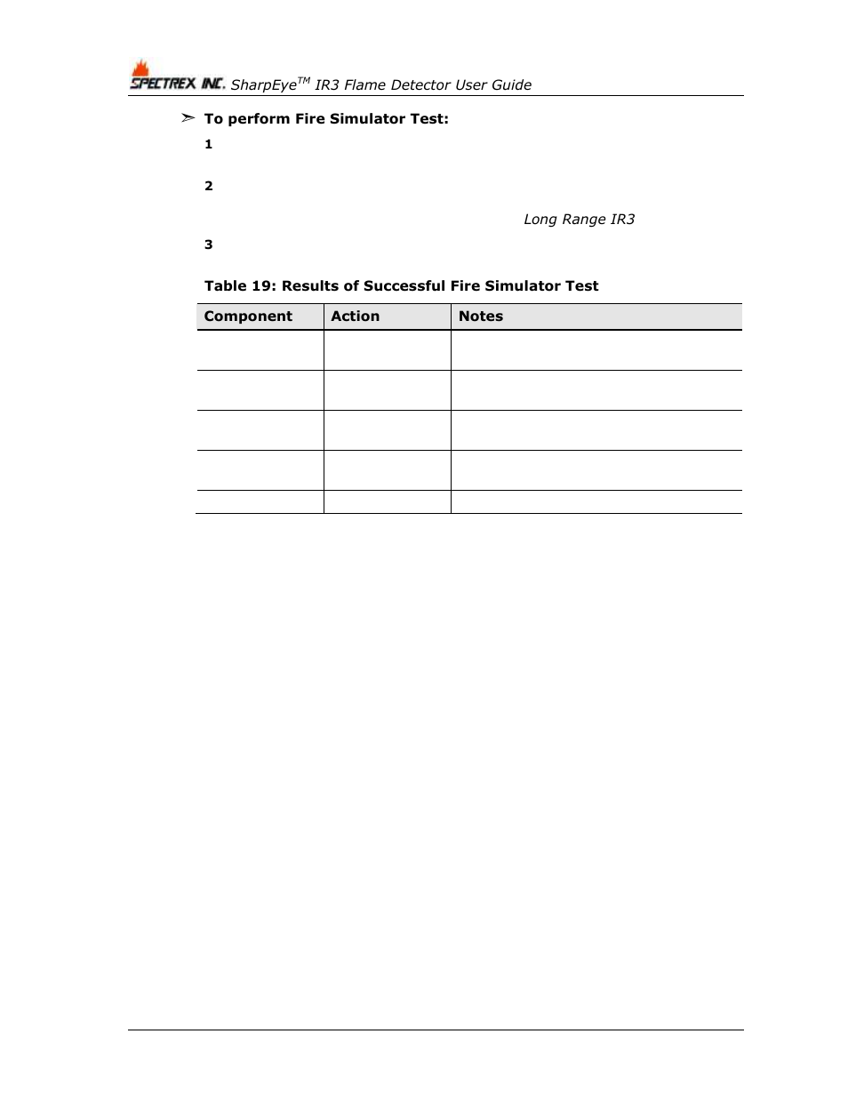 Spectrex 40/40I Triple IR (IR3) Flame Detector User Manual | Page 48 / 80