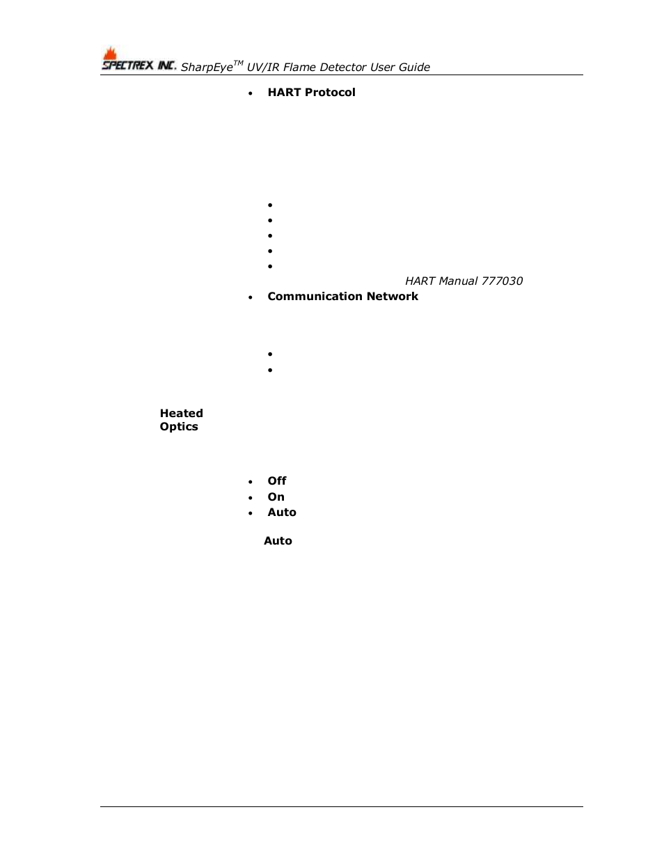 Spectrex 40/40L-LB UV/IR Flame Detector Series User Manual | Page 58 / 80